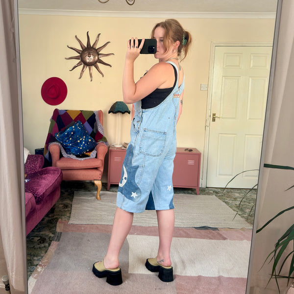 Moon dungarees (M)