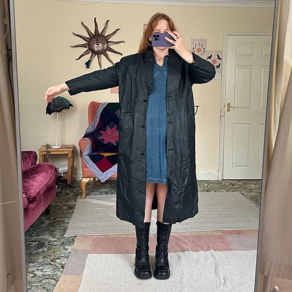 Obsidian leather jacket (S)