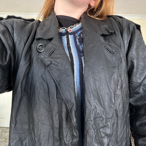 Night leather jacket (M)