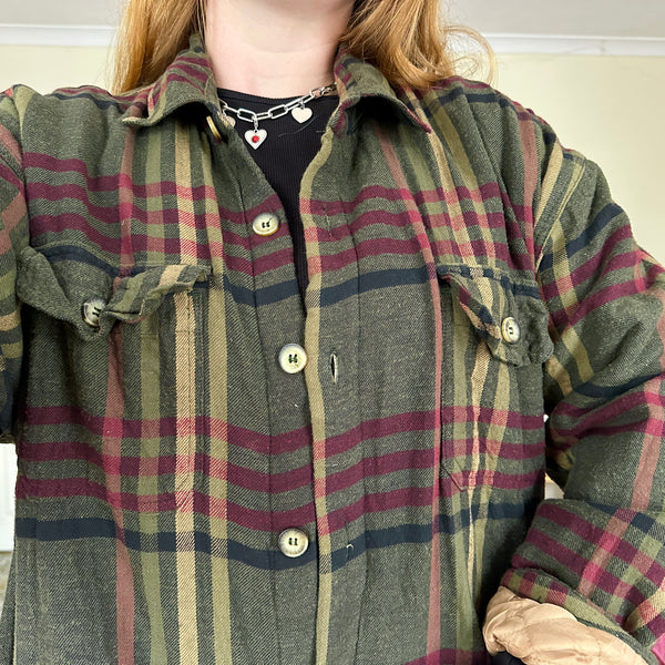 Sage plaid jacket (XL)