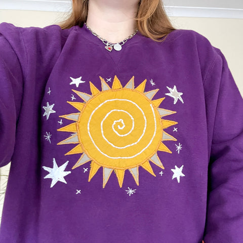 Sun sweater in purple (XL)