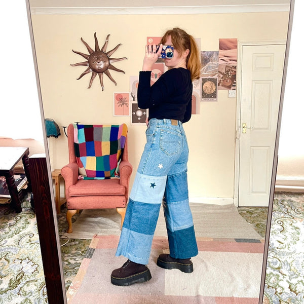 Dusk patchwork jeans (W29)