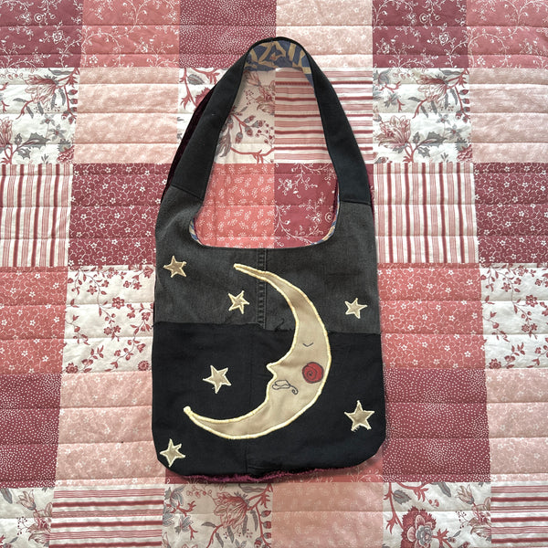 Sun and moon shoulder bag