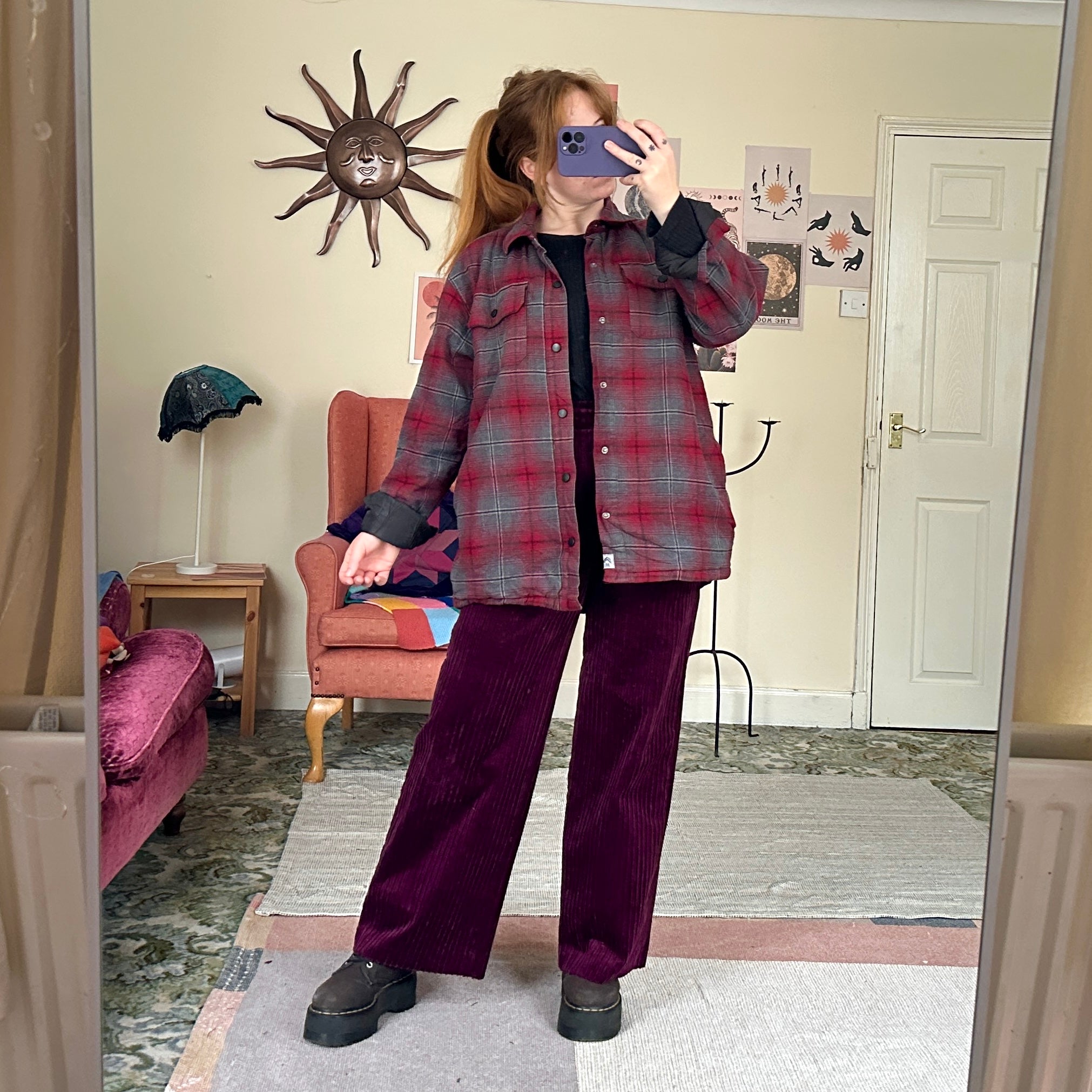 Ruby plaid jacket (L)