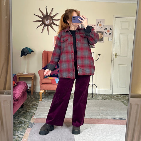 Ruby plaid jacket (L)