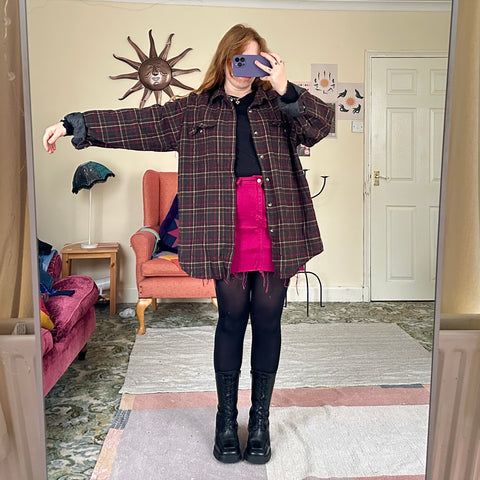 Gravel plaid jacket (XL)