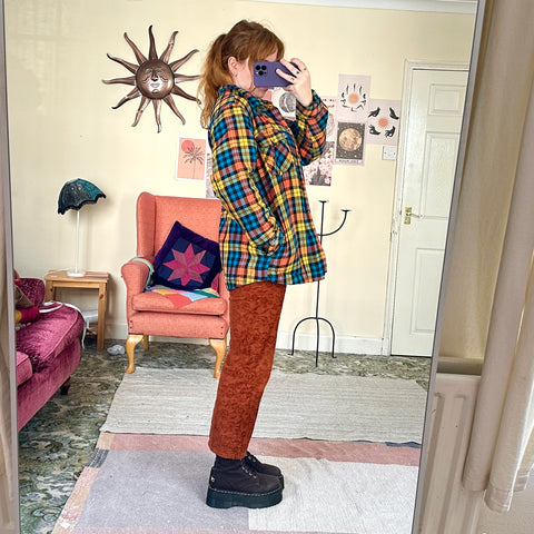 Harvest plaid jacket (M)