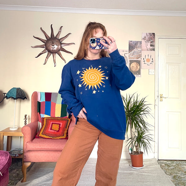 Sun sweater in blue (L)