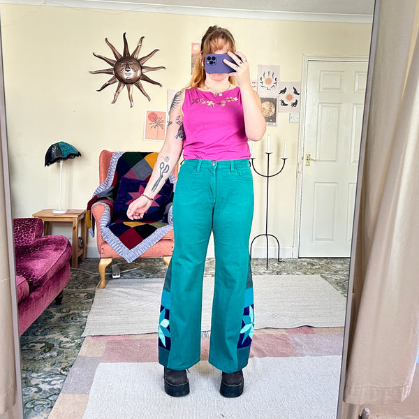 Star patchwork jeans (W32)