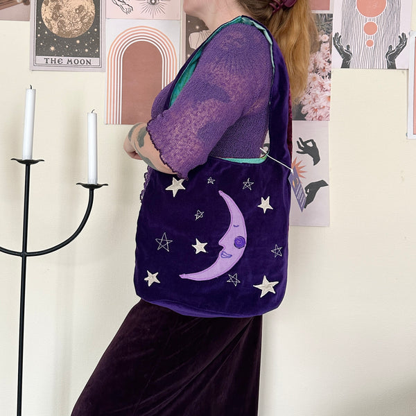 Sun and moon shoulder bag
