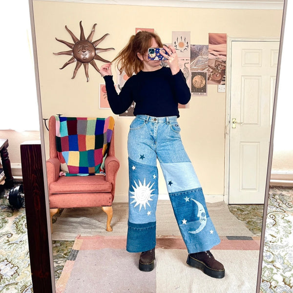 Dusk patchwork jeans (W29)
