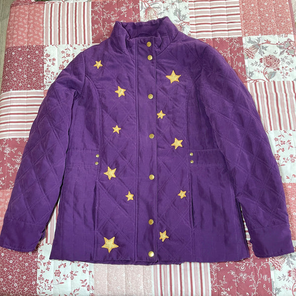 Violet quilted jacket (M)