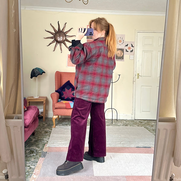 Ruby plaid jacket (L)