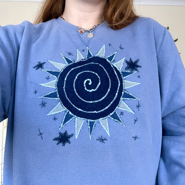 Sun sweater in blue (L)