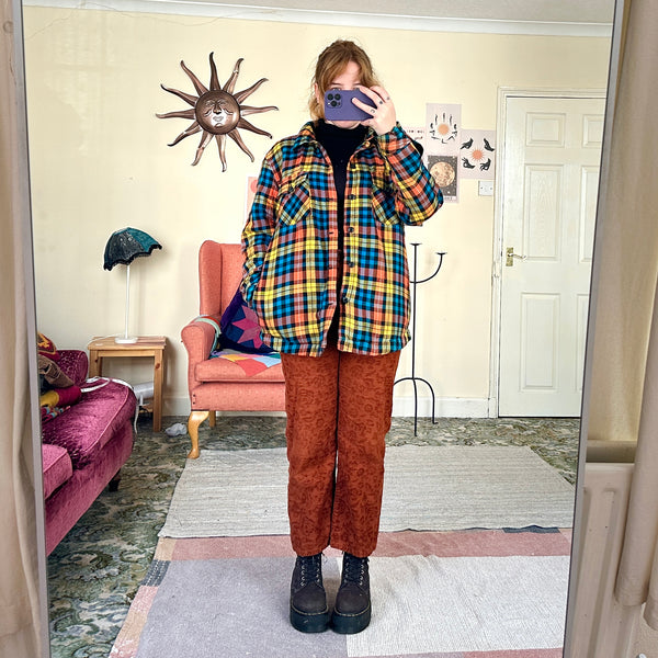 Harvest plaid jacket (M)