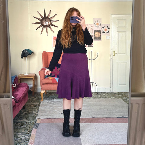 Lavender midi skirt (W30)