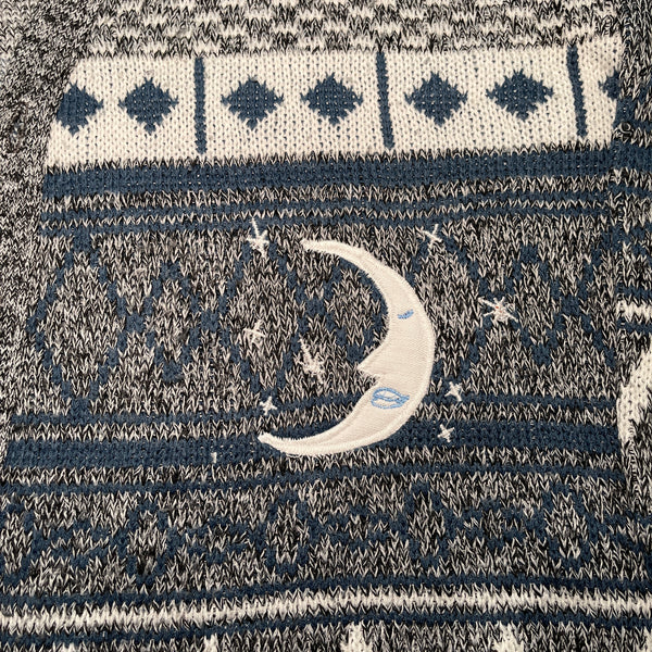 Sun and moon knit cardigan (XL)