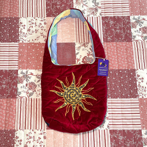 Sun and moon shoulder bag