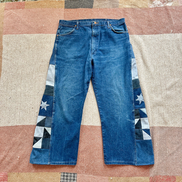Star patchwork jeans (W40)