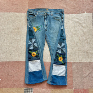 Sunflower patchwork jeans (W40)