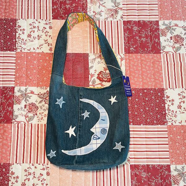 Sun and moon shoulder bag