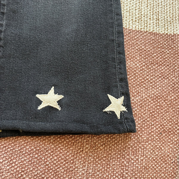 Starry denim maxi skirt (W26)