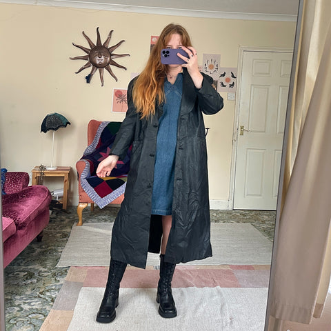 Obsidian leather jacket (S)