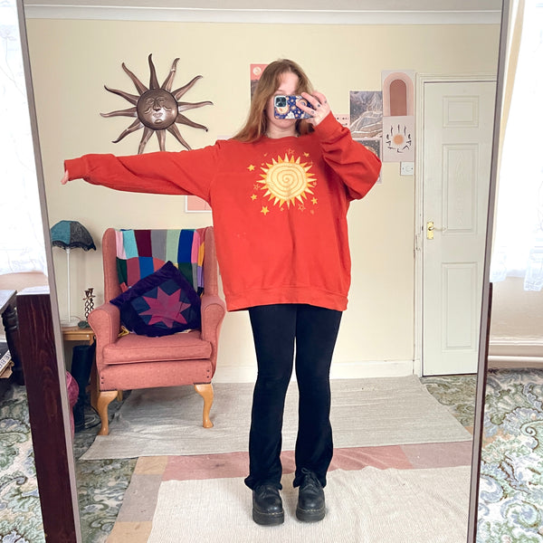 Sun sweater in orange (XL)