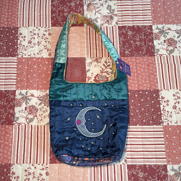 Sun and moon shoulder bag