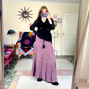 Lavender maxi skirt (W34)