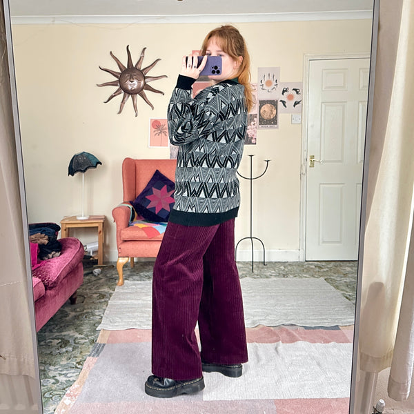 Geometric cardigan (M)