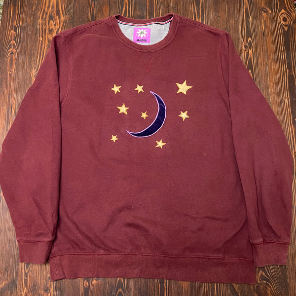 Moon sweater in burgundy (L)