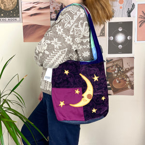 Sun and moon shoulder bag