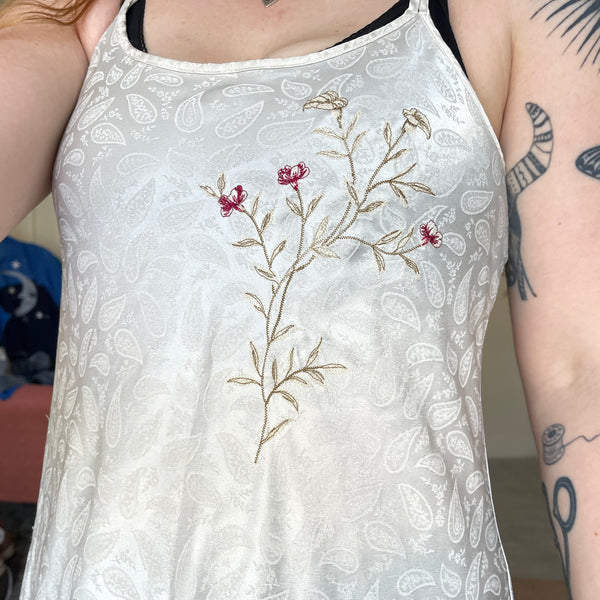 Paisley slip dress (M)