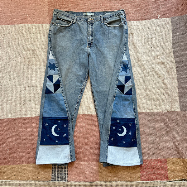 Moon patchwork jeans (W42)