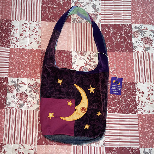 Sun and moon shoulder bag