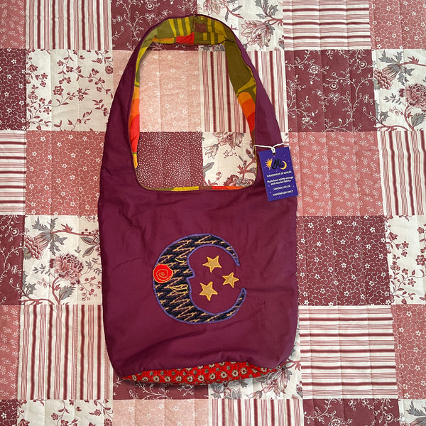 Sun and moon shoulder bag