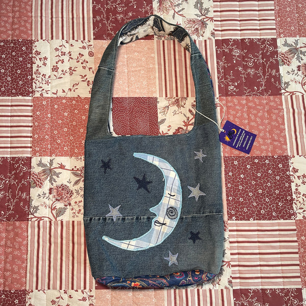 Sun and moon shoulder bag