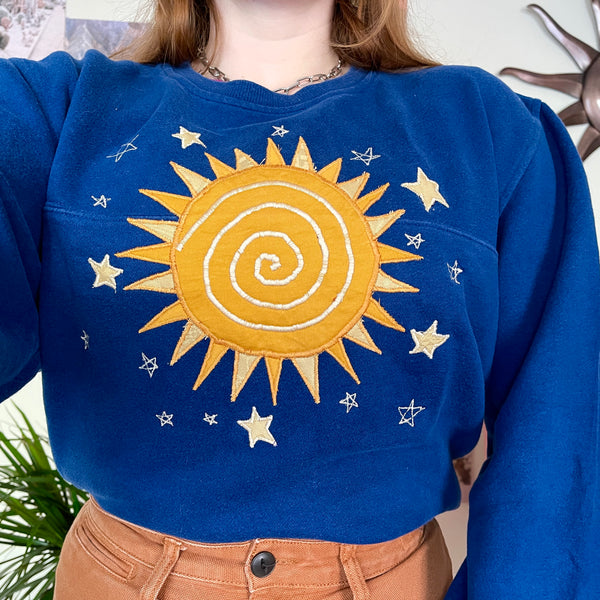 Sun sweater in blue (L)