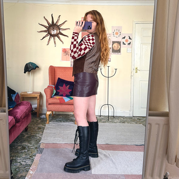 Celestial suede waistcoat (M)