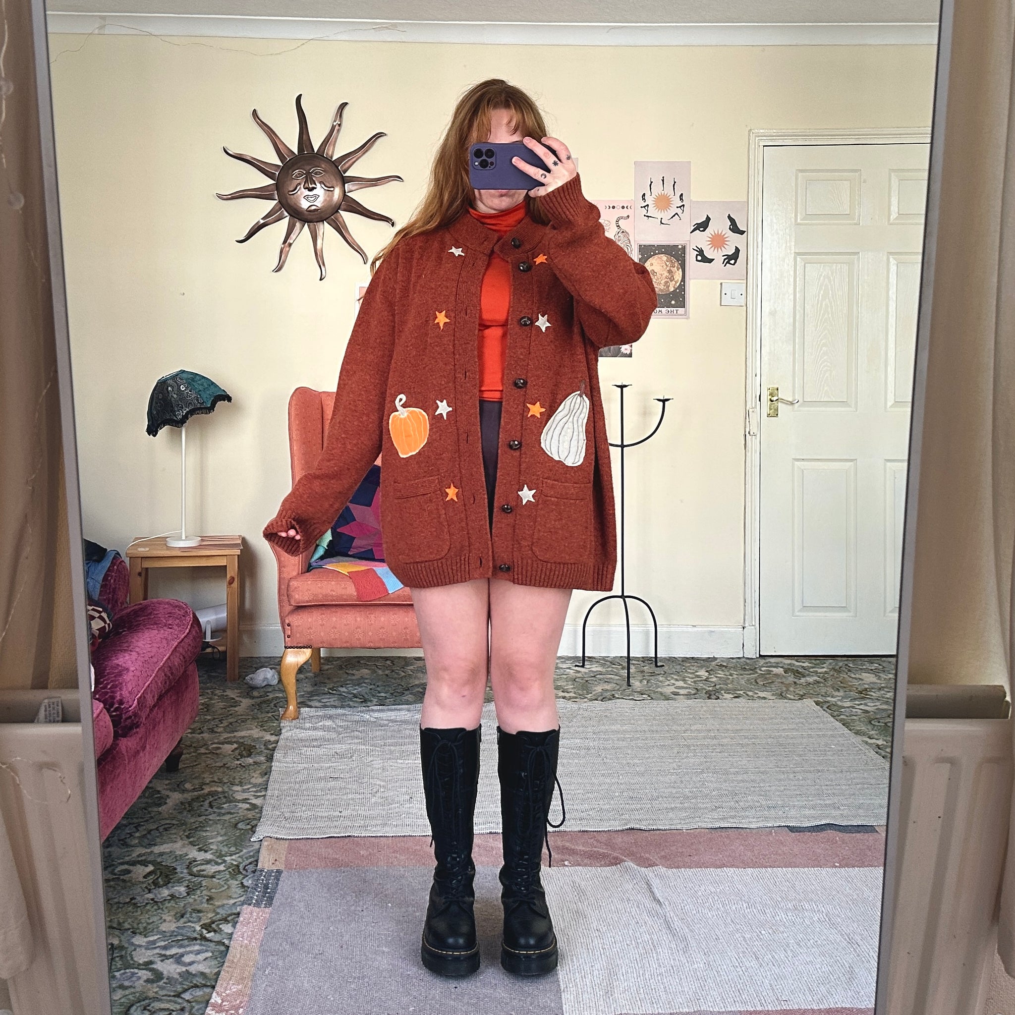 Pumpkin cardigan (XXL)
