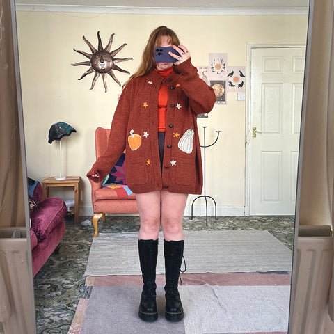 Pumpkin cardigan (XXL)