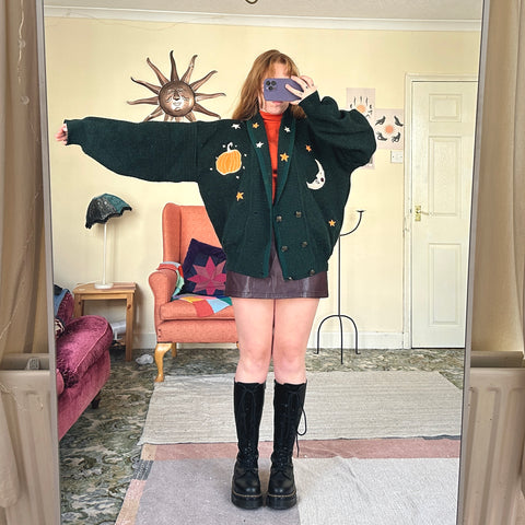 Pumpkin cardigan (L)