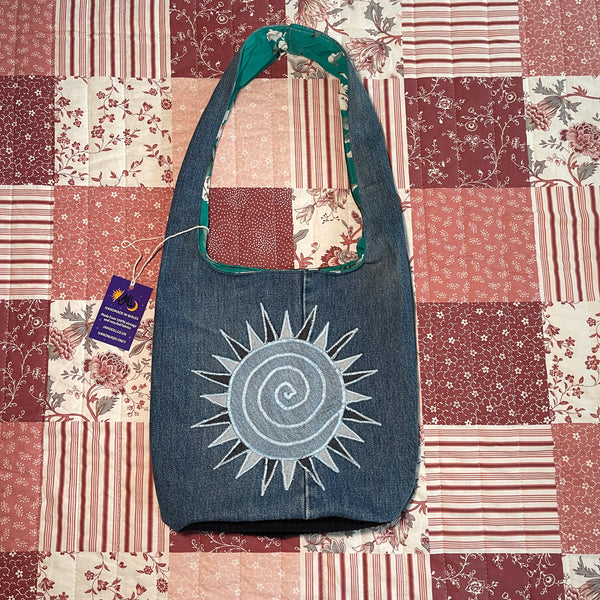 Sun and moon shoulder bag