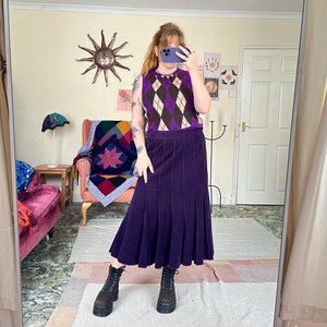 Heather corduroy skirt (W32)
