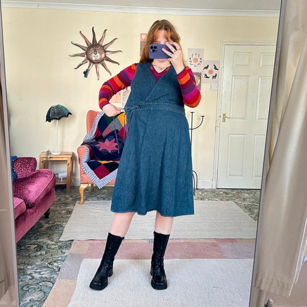 Denim dress (L)