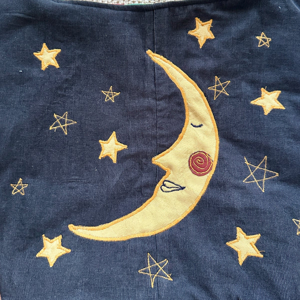 Beetle and moon shoulder bag