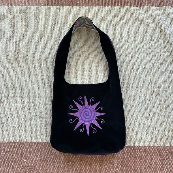 Sun and moon shoulder bag
