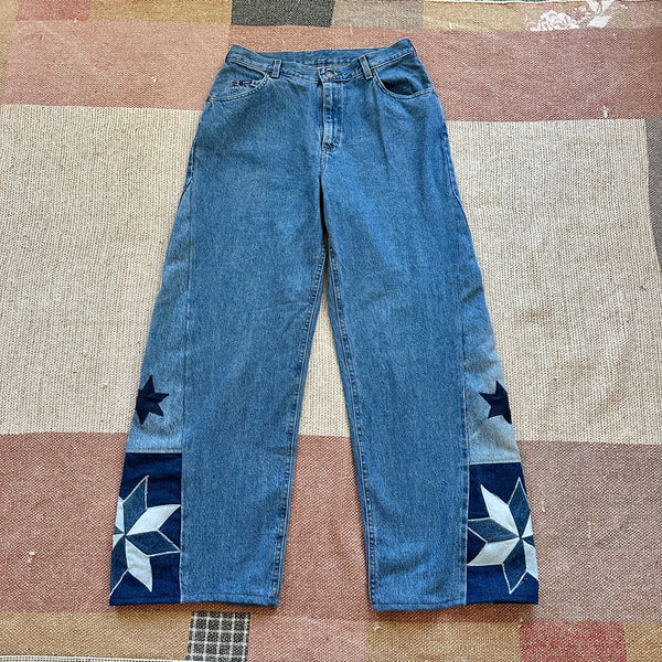 Star patchwork jeans (W32)