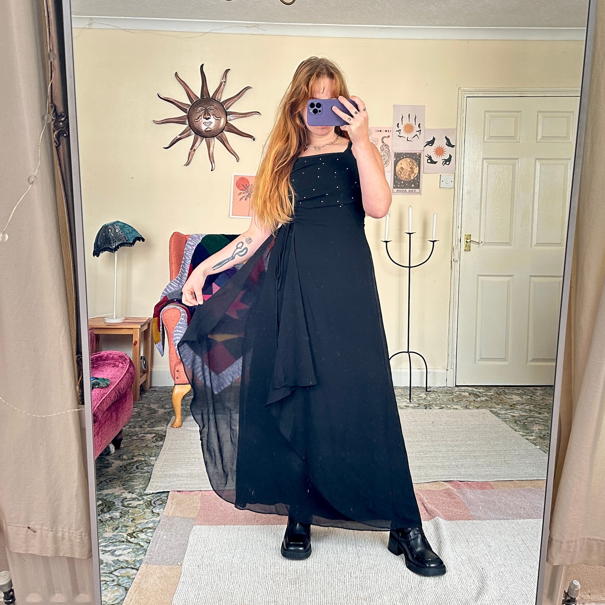 Stardust chiffon dress (S)